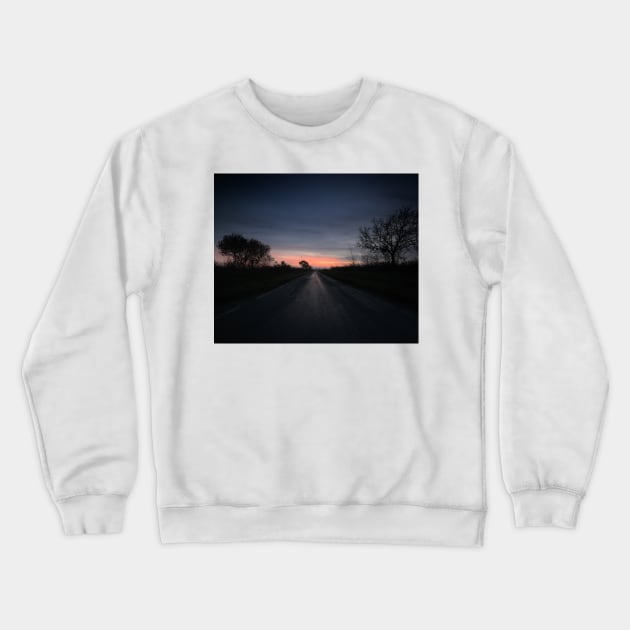 Winter Sunset Crewneck Sweatshirt by Nigdaw
